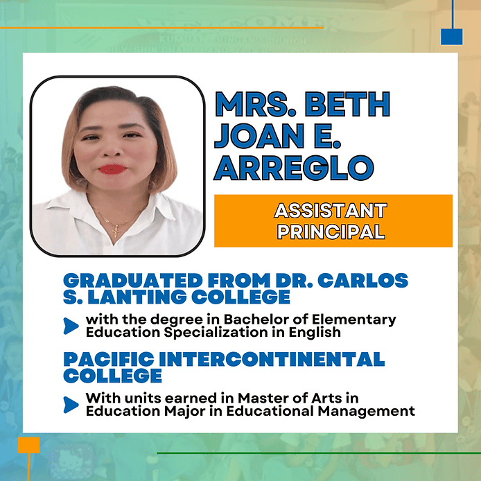 Mrs. Beth Joan E. Arreglo